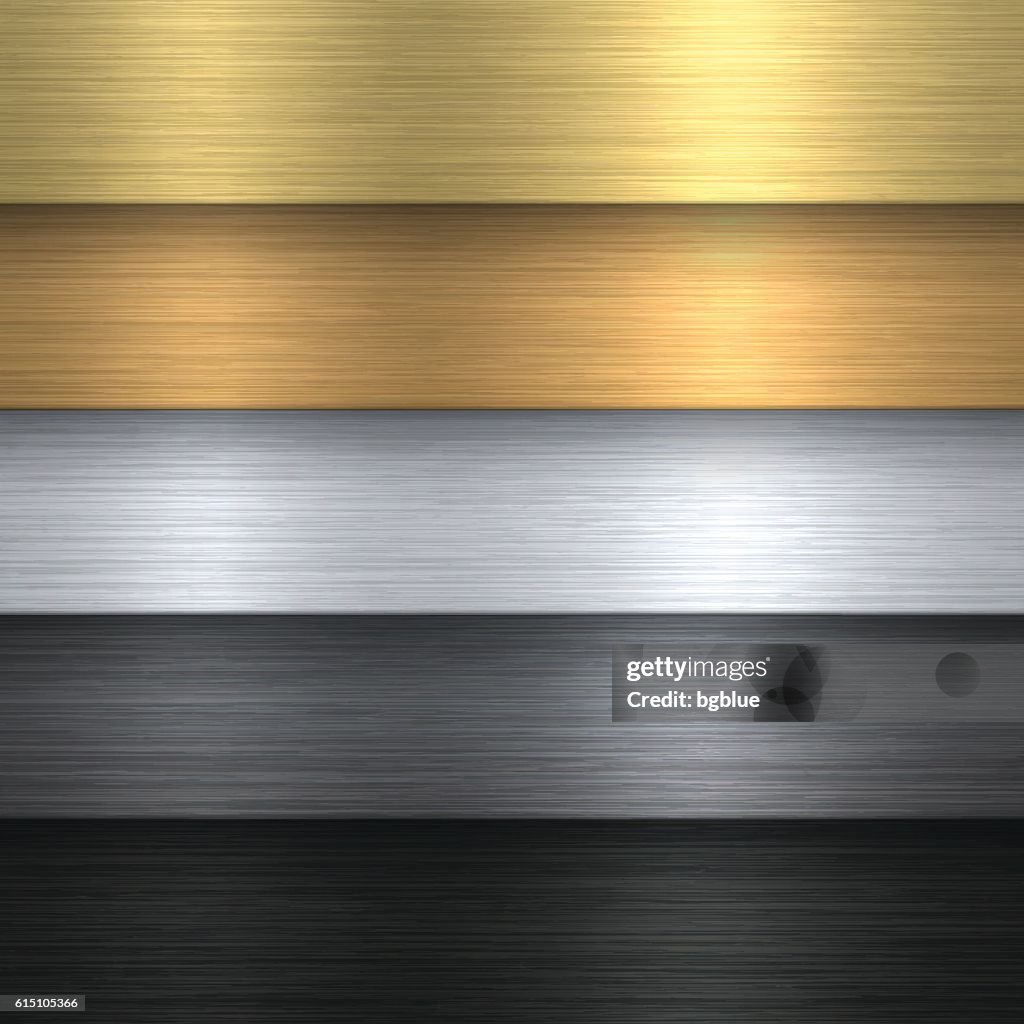 Metal Texture Set Metallic Background High-Res Vector Graphic - Getty Images