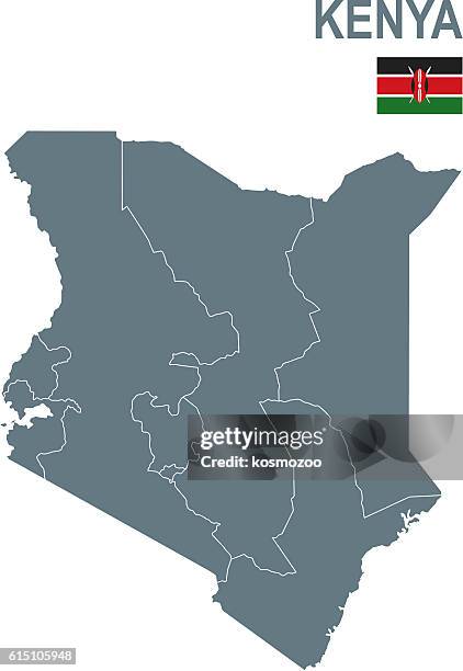 Ktinya 591 Political Map Of Kenya Stock Photos, High-Res Pictures, and Images ...