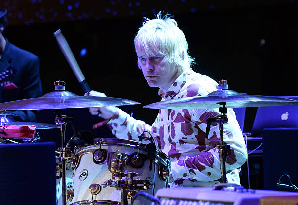 Musician Zak Starkey of The Who performs onstage during Desert Trip at The Empire Polo Club on October 16, 2016 in Indio, California.