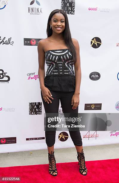 Singer and actress Coco Jones attends Breaking The Chains Foundation and Glitters Magazines first annual fall reception on October 16, 2016 in Los...