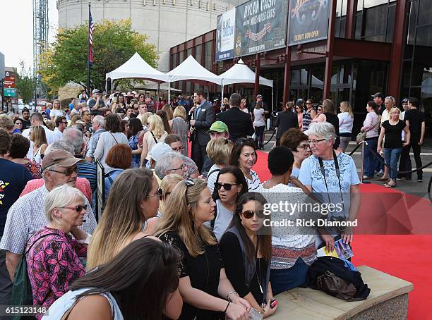 Fans attend The 2016 Medallion Ceremony at the Country Music Hall of Fame and Museum on October 16, 2016 in Nashville, Tennessee.