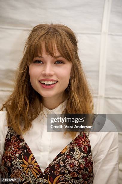 Makenzie Leigh at "Billy Lynn's Long Halftime Walk" Press Conference at the Essex House on October 14, 2016 in New York City.