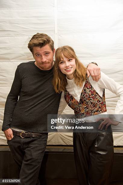 Garrett Hedlund and Makenzie Leigh at "Billy Lynn's Long Halftime Walk" Press Conference at the Essex House on October 14, 2016 in New York City.