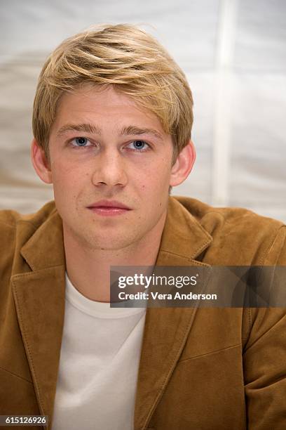 Joe Alwyn at "Billy Lynn's Long Halftime Walk" Press Conference at the Essex House on October 14, 2016 in New York City.