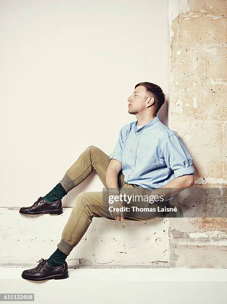 Designer Cédric Charlier is photographed for Self Assignment on May 25, 2016 in Paris, France.