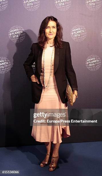 Angeles Gonzalez Sinde attends the 2016 Premio Planeta award on October 15, 2016 in Barcelona, Spain.