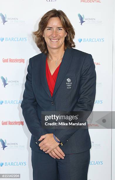 Katherine Grainger attends the Women of the Year Awards 2016 at InterContinental Park Lane Hotel on October 17, 2016 in London, England.