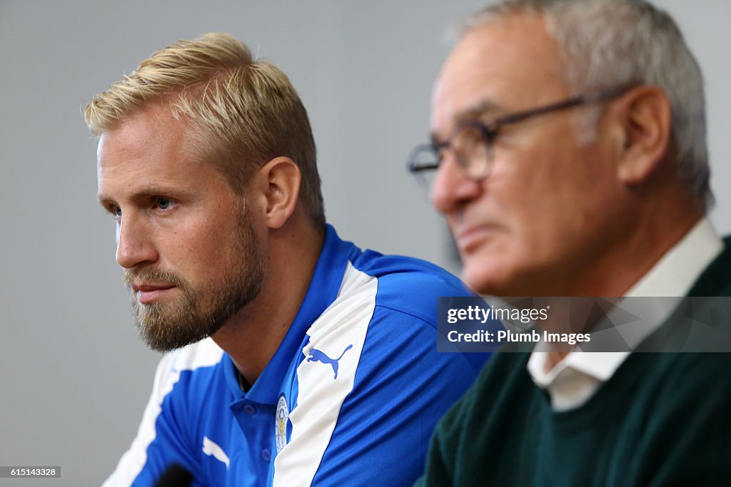 Leicester City FC Training Session and Press Conference