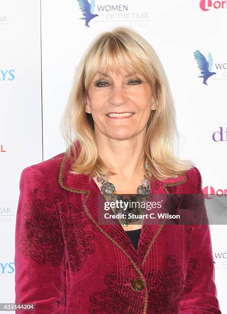 Lynn Faulds Wood attends the Women of the Year Awards 2016 at InterContinental Park Lane Hotel on October 17, 2016 in London, England.