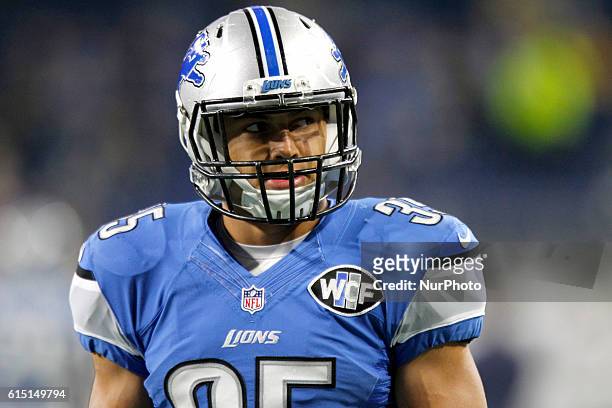 Detroit Lions strong safety Miles Killebrew is seen during pre-game of an NFL football game against the Los Angeles Rams in Detroit, Michigan USA, on...