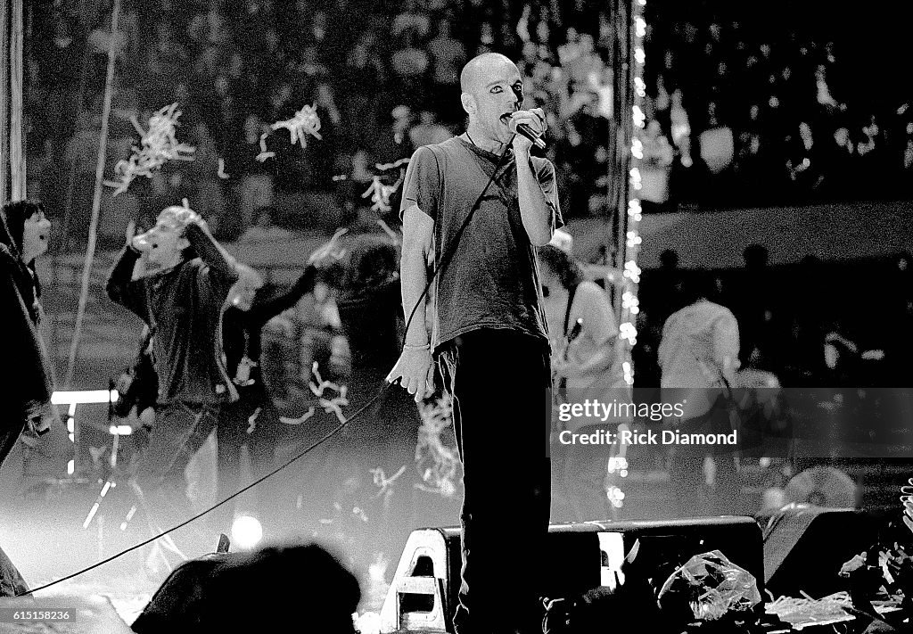 Omini Coliseum Michael Stipe of R.E.M. performs at The Omni Coliseum in Atlanta, Ga ...