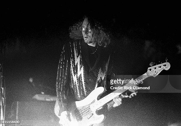 Atlanta Mike Mills of R.E.M. Performs at The Omni Coliseum in Atlanta, Ga. On November 11, 1995