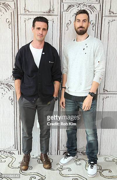 Director Ti West and actor James Ransone discuss their film, "In A Valley Of Violence" at the Build Series at AOL HQ on October 17, 2016 in New York...