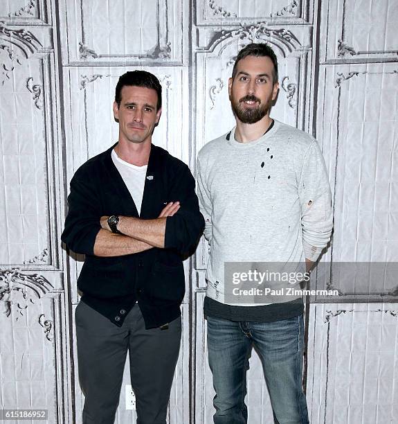 Actor James Ransone and director Ti West attend the Build Series Presents to discuss their Film "In A Valley Of Violence" at AOL HQ on October 17,...