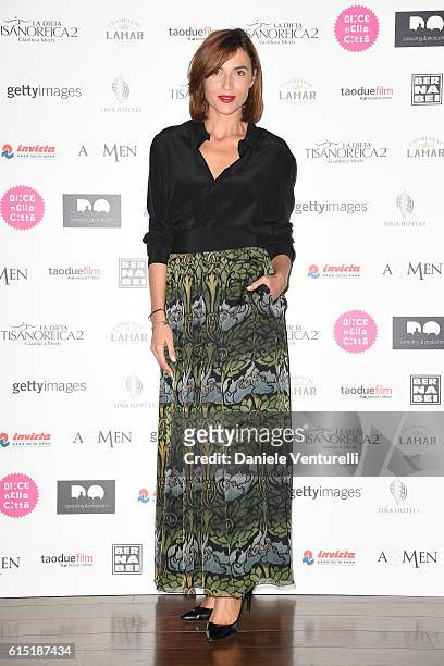 Anna Foglietta attends 'Alice Nella Citta' Jury Dinner during the 11th Rome Film Festival at on October 17, 2016 in Rome, Italy.
