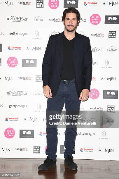 Gabriele Mainetti attends 'Alice Nella Citta' Jury Dinner during the 11th Rome Film Festival at on October 17, 2016 in Rome, Italy.