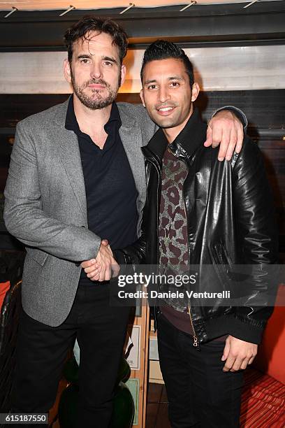 Matt Dilon and Justin Tipping attend 'Alice Nella Citta' Jury Dinner during the 11th Rome Film Festival at on October 17, 2016 in Rome, Italy.