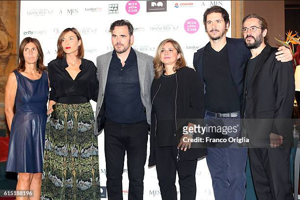 Camilla Nesbitt , Anna Foglietta, Matt Dillon, Francesca Serafini, Gabriele Mainetti and Giordano Meacci attend 'Alice Nella Citta' Jury Dinner...