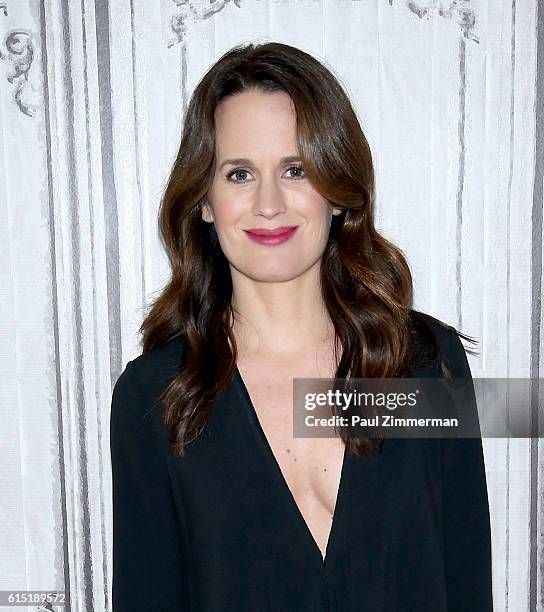 Actress Elizabeth Reaser attends the Build Series Presents to discuss The Film "Ouija: Orgin Of Evil" at AOL HQ on October 17, 2016 in New York City.