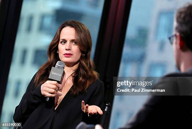 Actress Elizabeth Reaser attends the Build Series to discuss The Film "Ouija: Orgin Of Evil" at AOL HQ on October 17, 2016 in New York City.