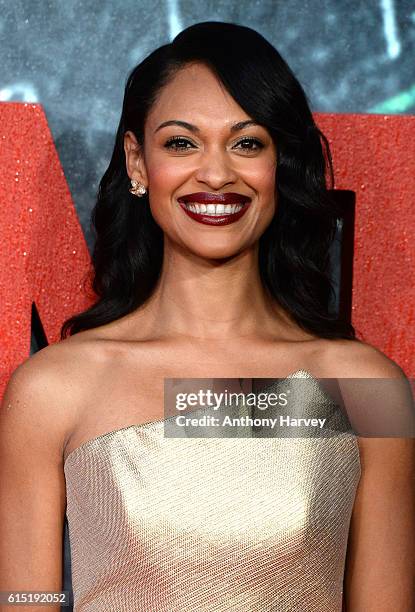 Cynthia Addai-Robinson attends the UK premiere of "The Accountant" at Cineworld Leicester Square on October 17, 2016 in London, England.