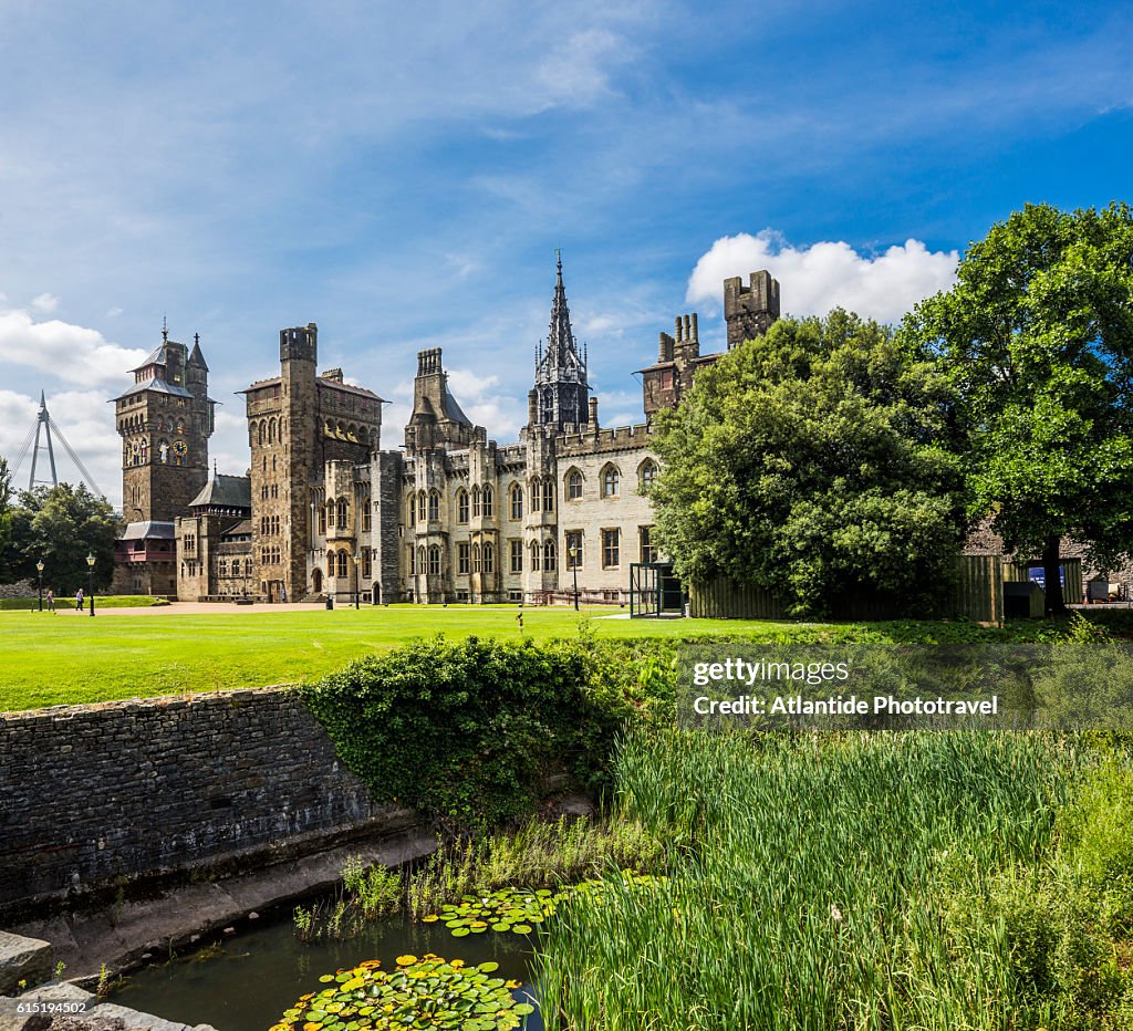 Cardiff City Centre, Cardiff Castle, the Clock Tower and the main range