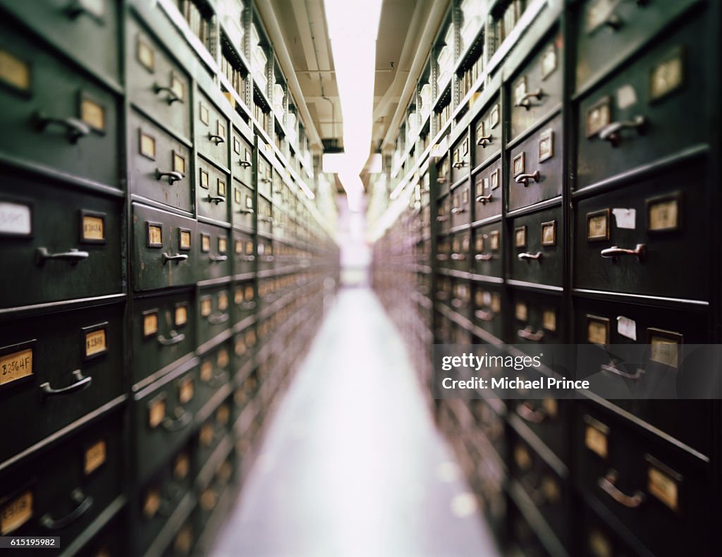 Long Rows of File Cabinets