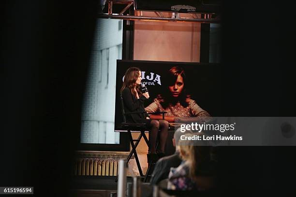 Actress Elizabeth Reaser attends the Build Series to discuss the film 'Ouija: Origin Of Evil' at AOL HQ on October 17, 2016 in New York City.