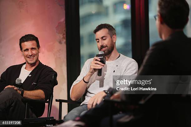 Director Ti West and actor James Ransone discuss their film, 'In A Valley of Violence' at the Build Series at AOL HQ on October 17, 2016 in New York...