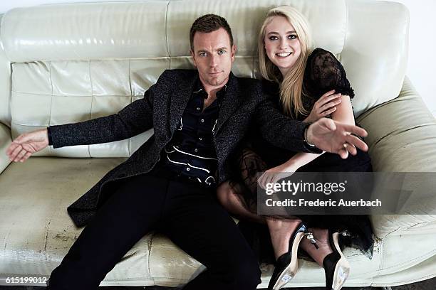 Actors Dakota Fanning and Ewan McGregor are photographed for Malibu Magazine on August 24, 2016 in Los Angeles, California.