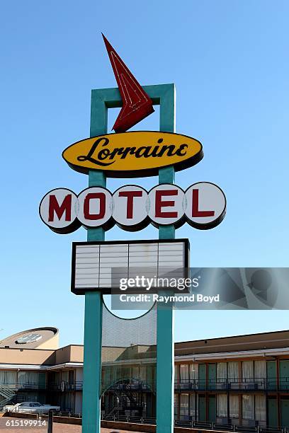 Lorraine Motel signage in Memphis, Tennessee on October 3, 2016.