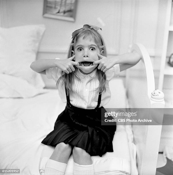 Advance art for CBS's "Playhouse 90" presentation of 'Eloise' with Evelyn Rudie in the starring role, shot October 29, 1956 at the Plaza Hotel, New...