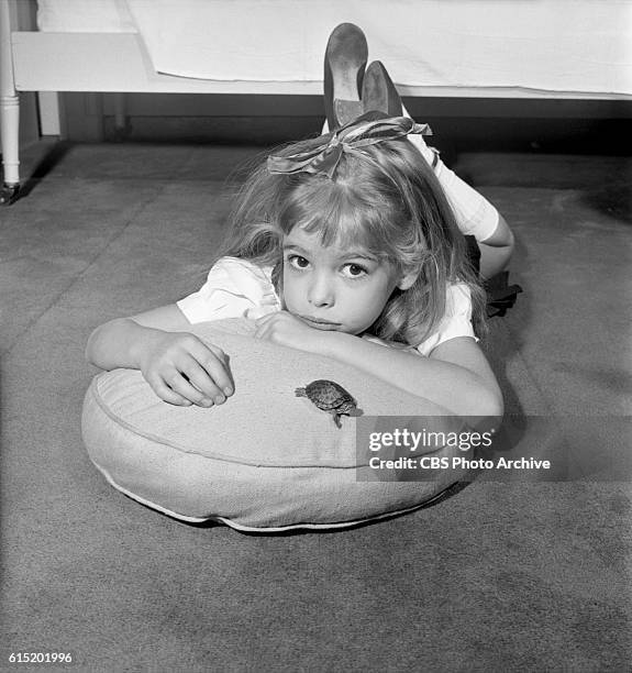 Advance art for CBS's "Playhouse 90" presentation of 'Eloise' with Evelyn Rudie in the starring role, shot October 29, 1956 at the Plaza Hotel, New...