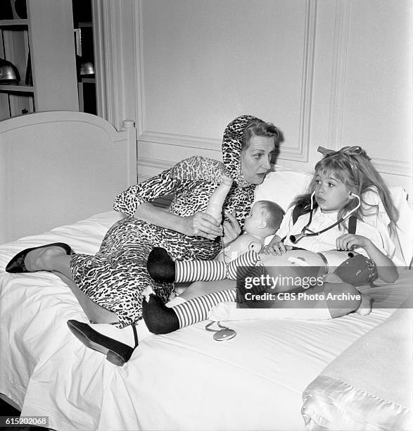 Advance art for CBS's "Playhouse 90" presentation of 'Eloise' with Evelyn Rudie in the starring role, shot October 29, 1956 at the Plaza Hotel, New...