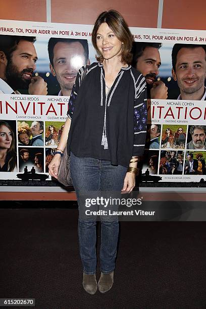 Alexandra Kazan attends the "l'Invitation" Paris Premiere at UGC George V on October 17, 2016 in Paris, France.