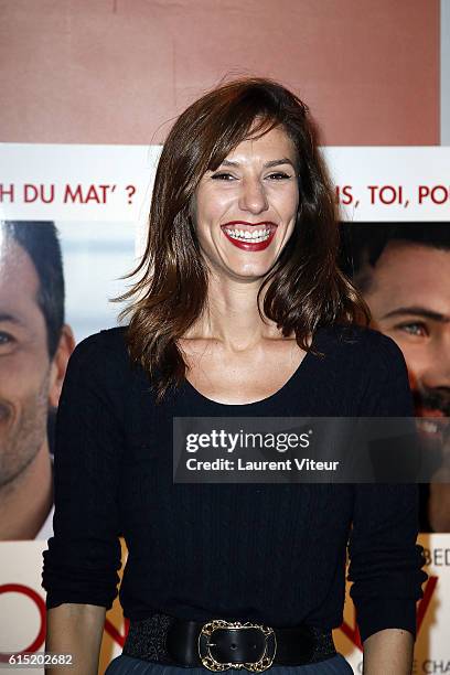 Doria Tillier attends the "l'Invitation" Paris Premiere at UGC George V on October 17, 2016 in Paris, France.