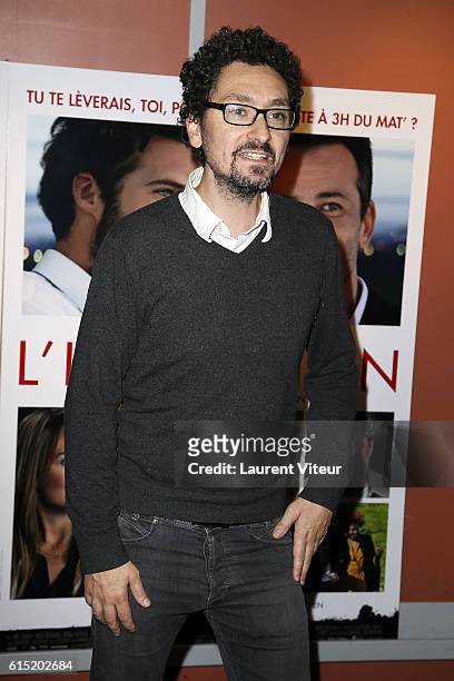 David Foenkinos attends the "l'Invitation" Paris Premiere at UGC George V on October 17, 2016 in Paris, France.