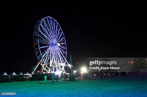 The Grand Wheel is seen during Desert Trip at The Empire Polo Club on October 14, 2016 in Indio, California.