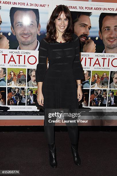 Gwendolyn Gourvenec attends the "l'Invitation" Paris Premiere at UGC George V on October 17, 2016 in Paris, France.