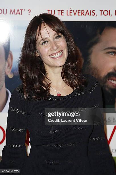 Gwendolyn Gourvenec attends the "l'Invitation" Paris Premiere at UGC George V on October 17, 2016 in Paris, France.