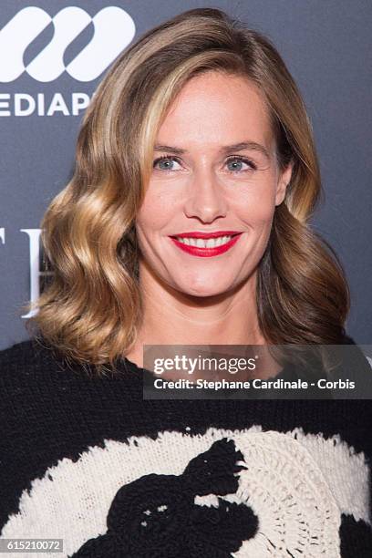 Actress Cecile de France attends the "The Young Pope" Paris Premiere at La Cinematheque on October 17, 2016 in Paris, France.