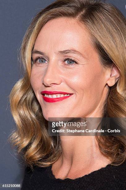 Actress Cecile de France attends the "The Young Pope" Paris Premiere at La Cinematheque on October 17, 2016 in Paris, France.