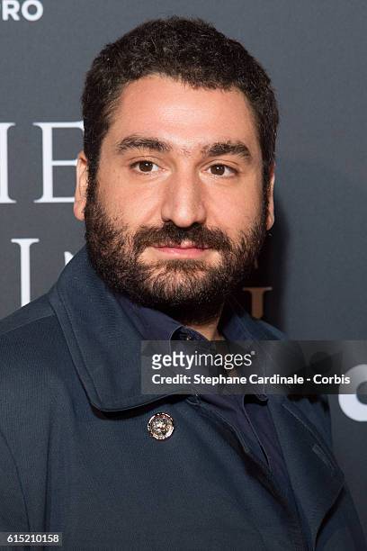 Mouloud Achour attends the "The Young Pope" Paris Premiere at La Cinematheque on October 17, 2016 in Paris, France.