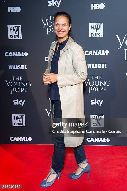 Isabelle Giordano attends the "The Young Pope" Paris Premiere at La Cinematheque on October 17, 2016 in Paris, France.