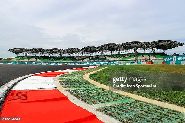 General view of the Grandstand of the Formula 1 Petronas Malaysia Grand Prix held at Sepang International Circuit in Sepang, Malaysia..