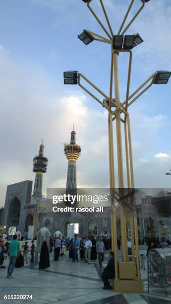 the shrine of imam ali alrida - al mashhad stock pictures, royalty-free photos & images