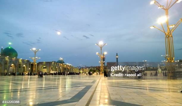 the shrine of imam ali alrida - al mashhad stock pictures, royalty-free photos & images