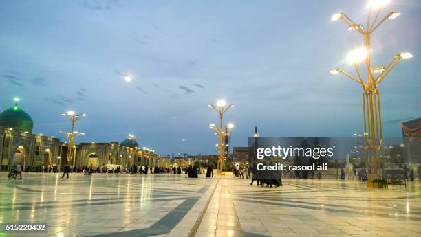 the shrine of imam ali alrida - al mashhad stock pictures, royalty-free photos & images