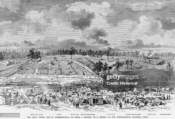 Federal prisoners of war lived in intolerable conditions at the Confederate prison camp at Andersonville, Georgia. After the war the camp's...