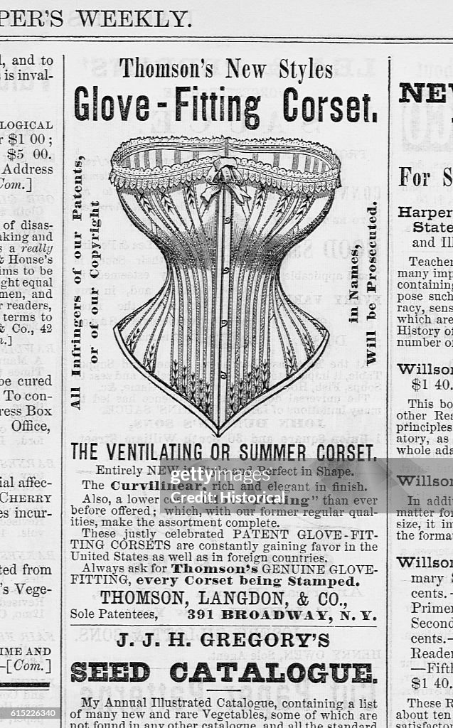 Advertisement for Corsets